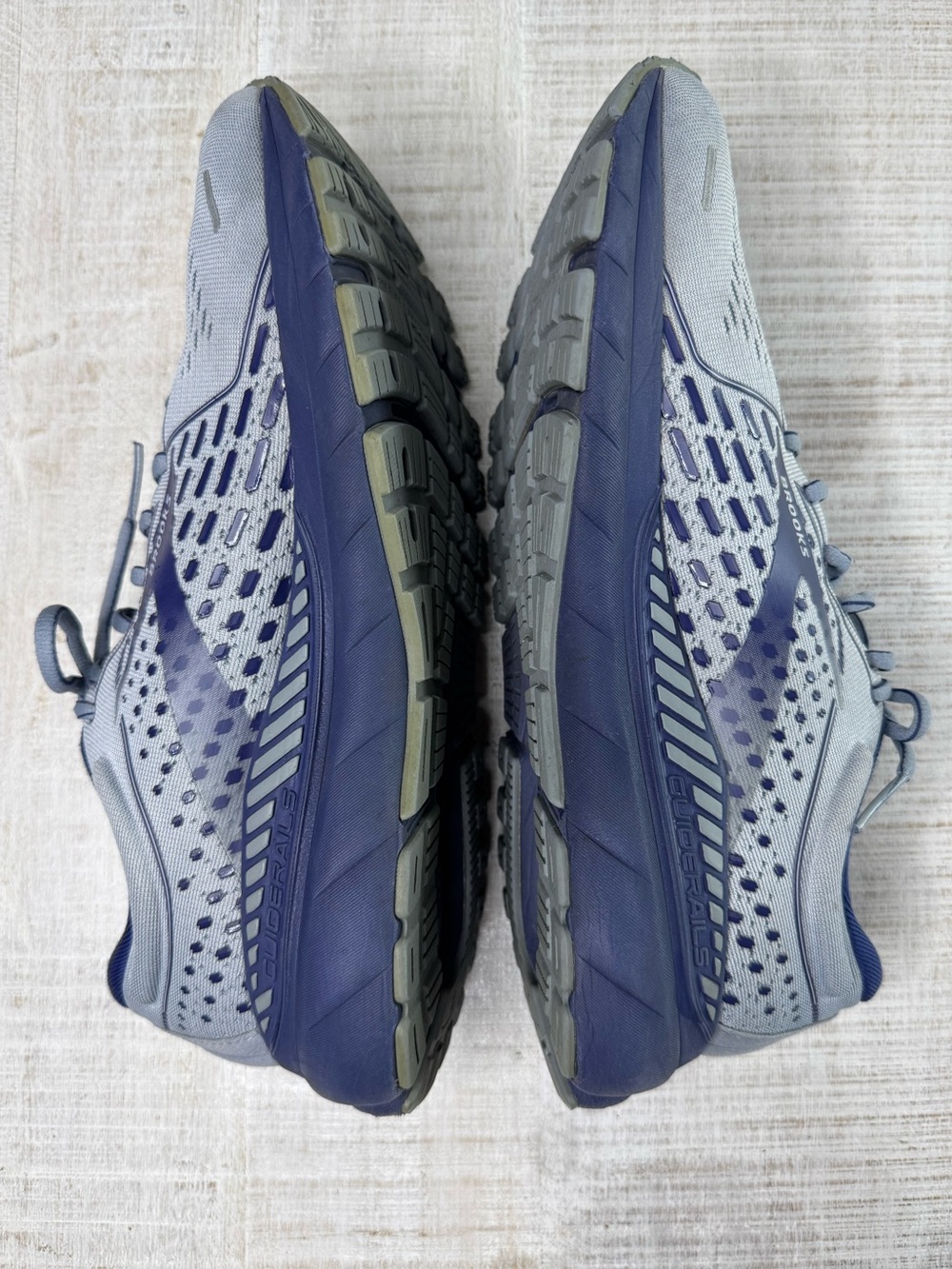 Brooks Glycerin GTS 19 Running Shoes Gray Blue Men's Size 11 - Picture 8 of 12